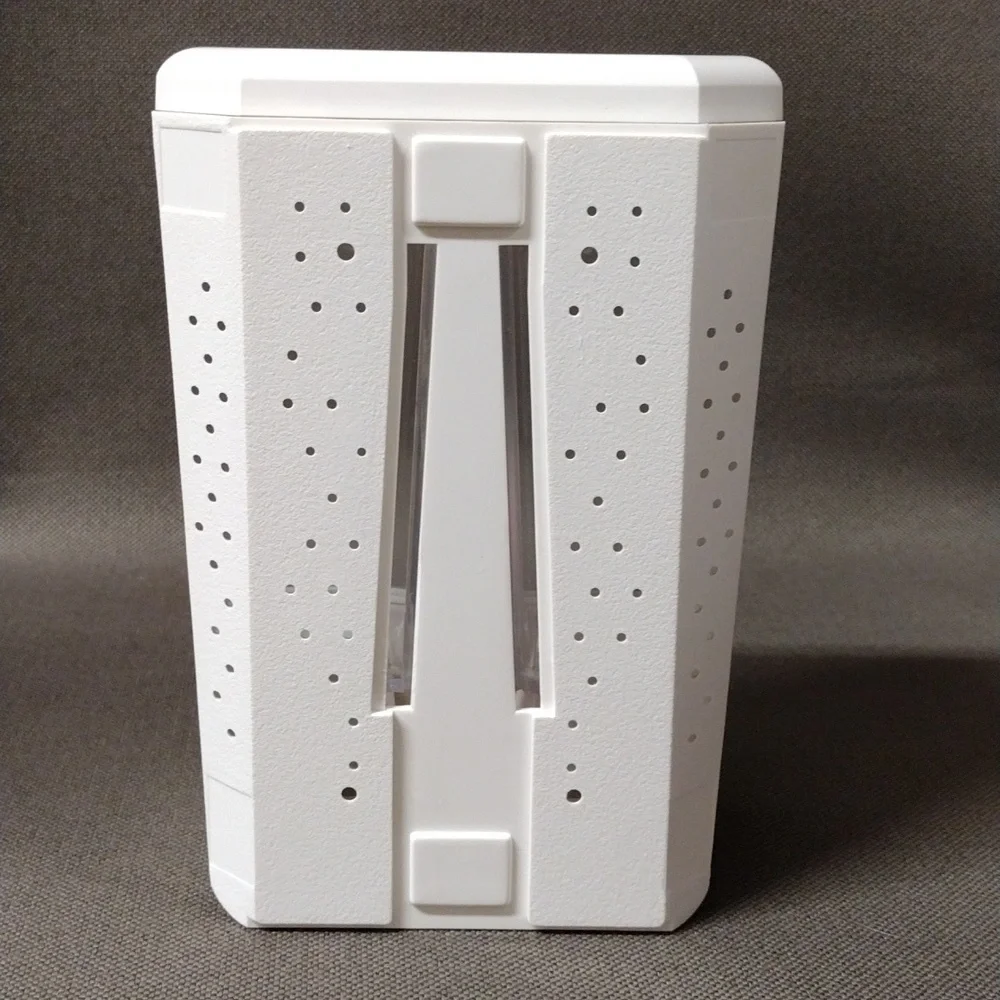 Clear shower dispenser for 2 products